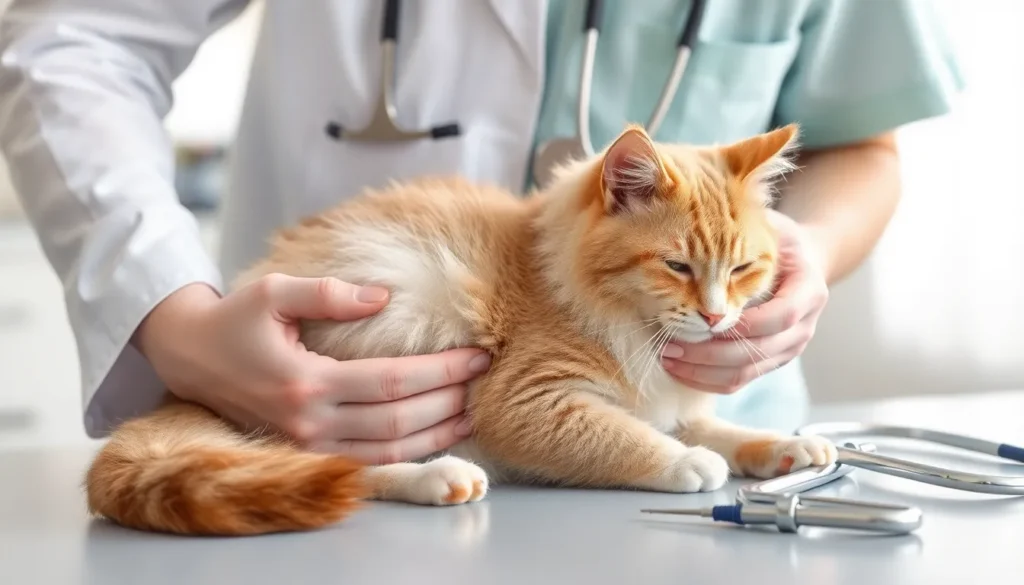 hard lump in cats lower abdomen