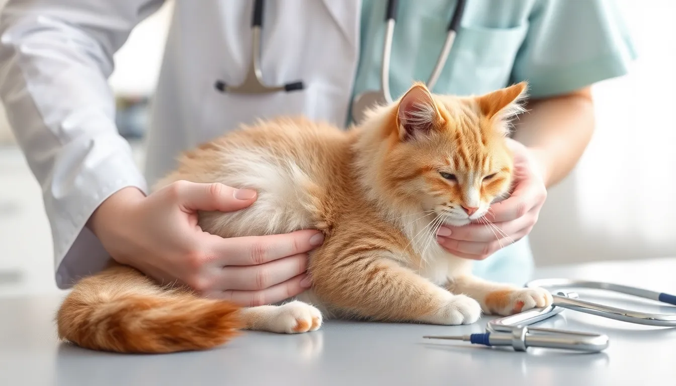 hard lump in cats lower abdomen