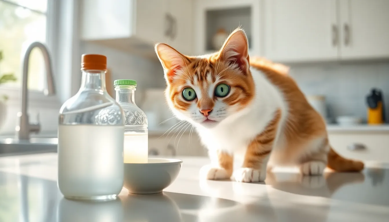 is white vinegar safe for cats